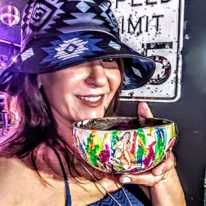 Shell's Up! Pop Art Neon Coconut Shell Art